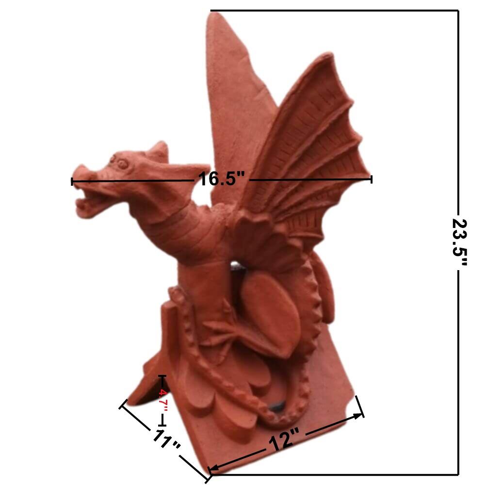 Emperor dragon finial measurements
