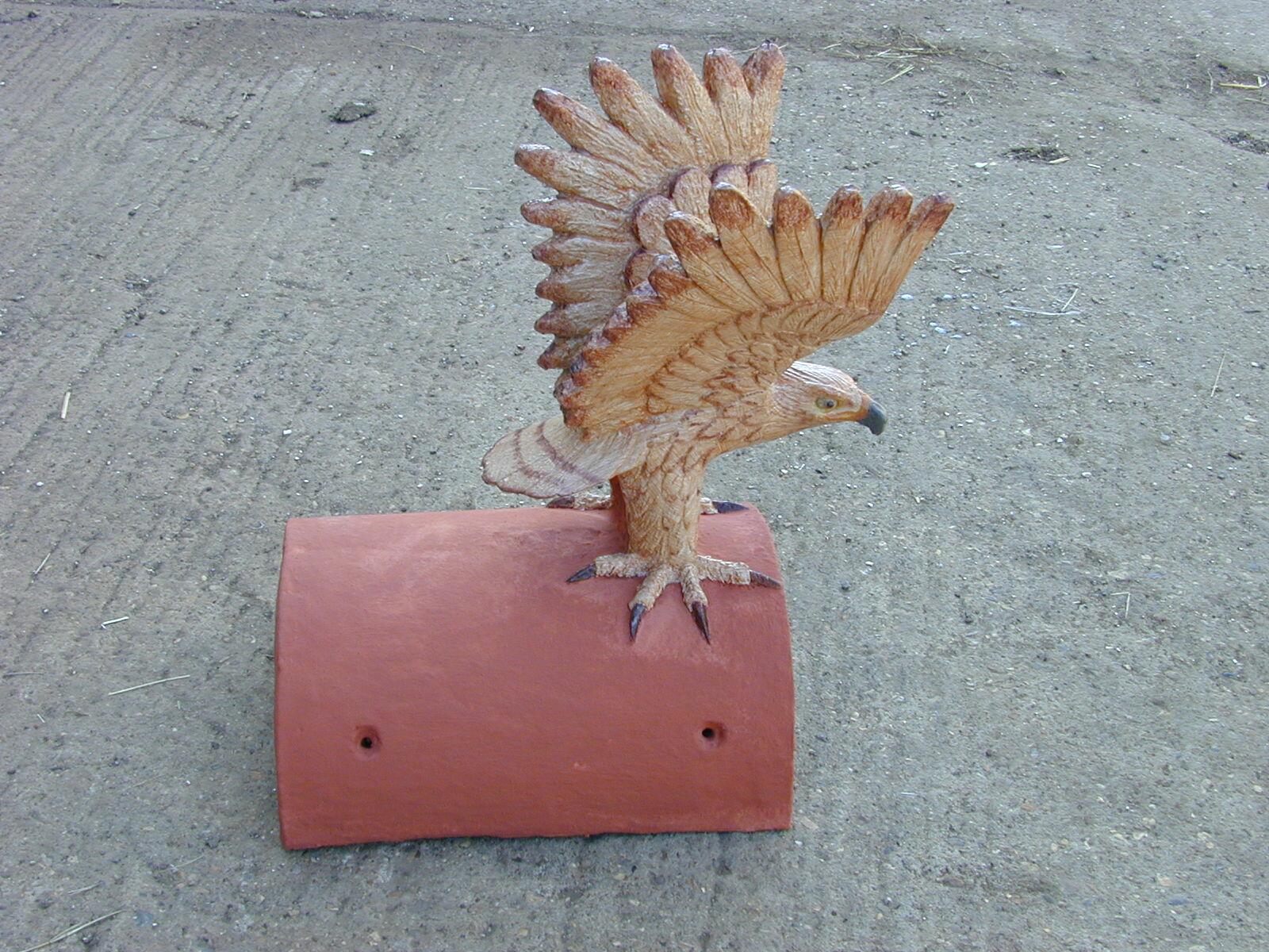 Hand painted hawk finial