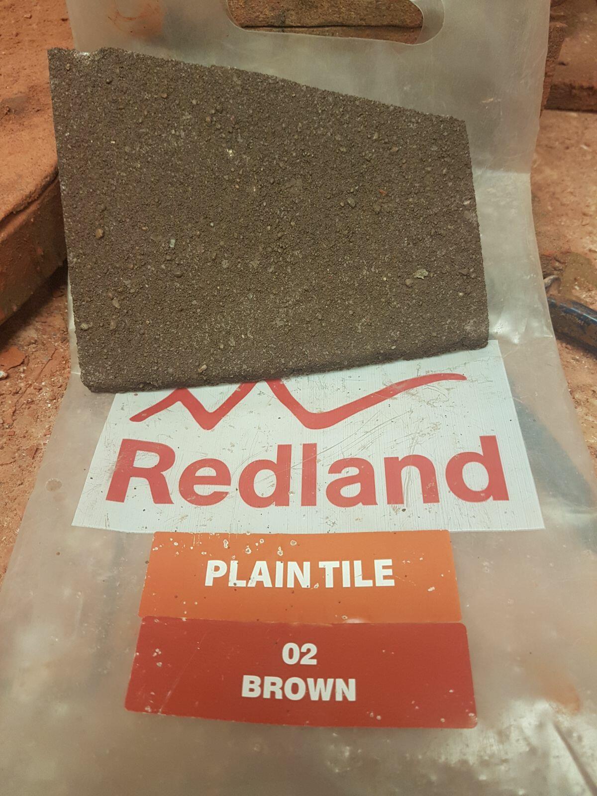 Redland granular brown tiles