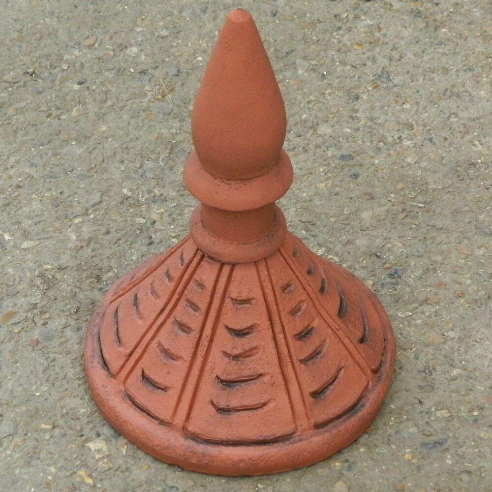 Round spike roof finial