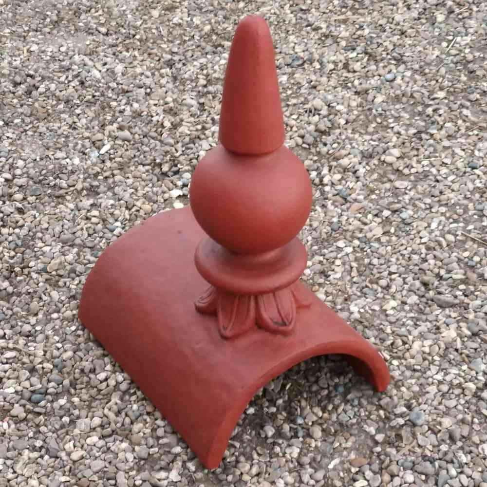 RD half round spike ball ridge finial