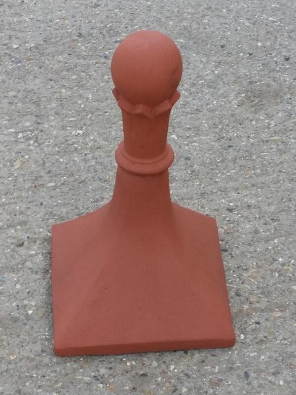 Smooth sided square roof finial