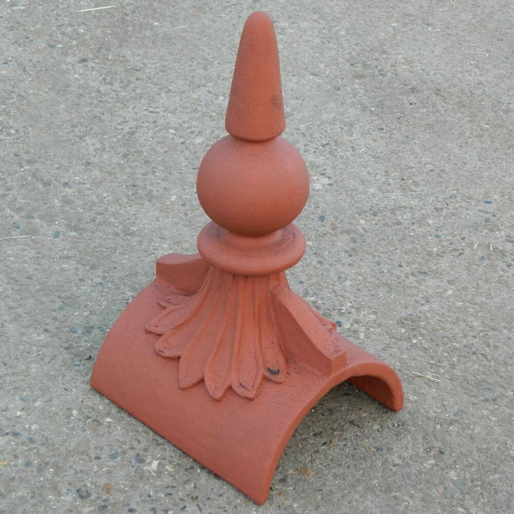 Half round spike ball roof finial