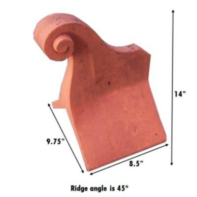Small swan neck roof finial measurements