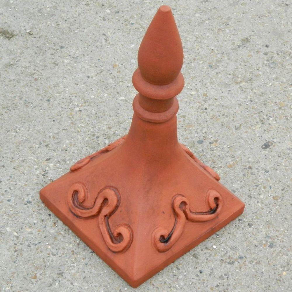 Square spike spire finial