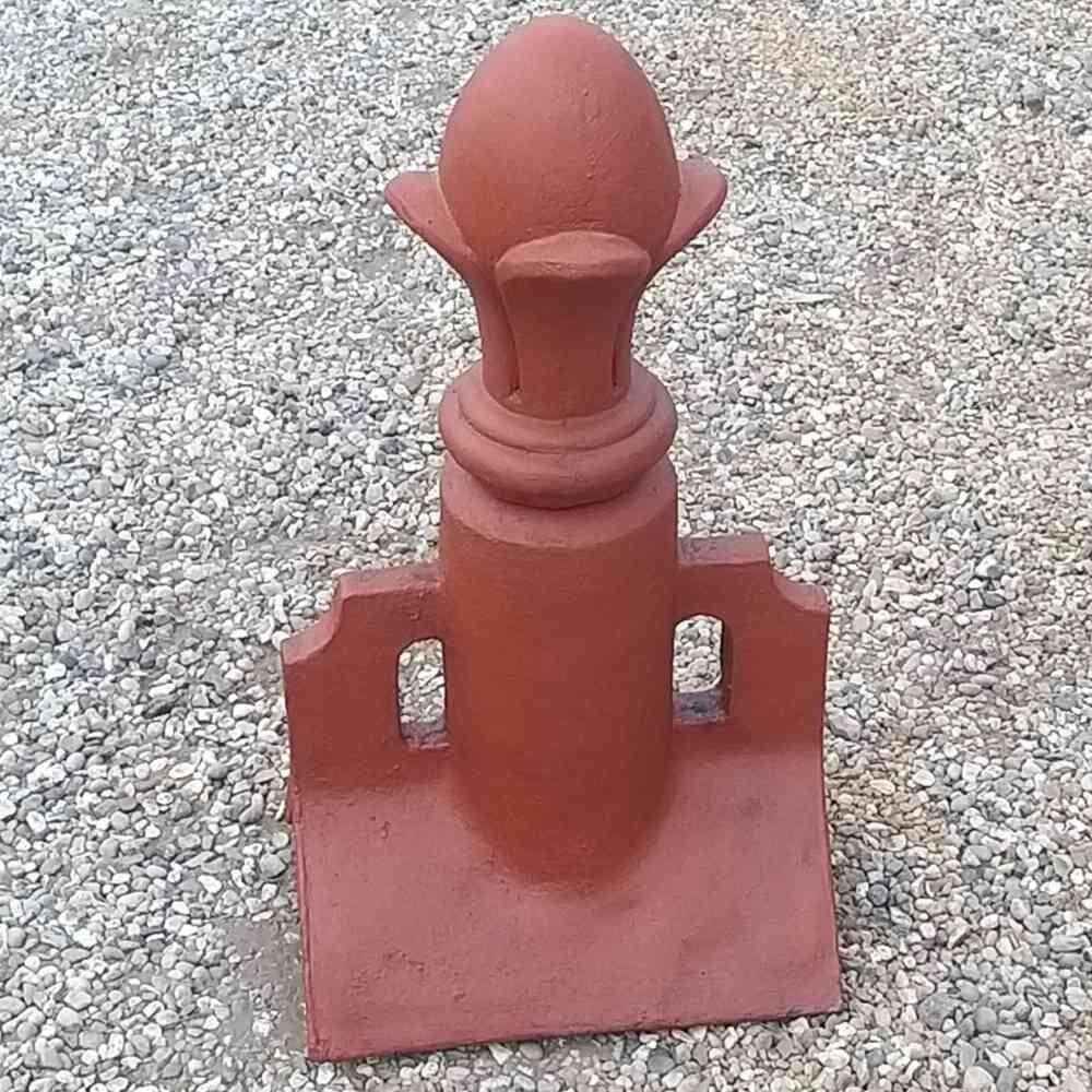 Double arch large 4 leaf ridge finial