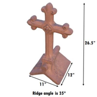 Church roof finial measurements