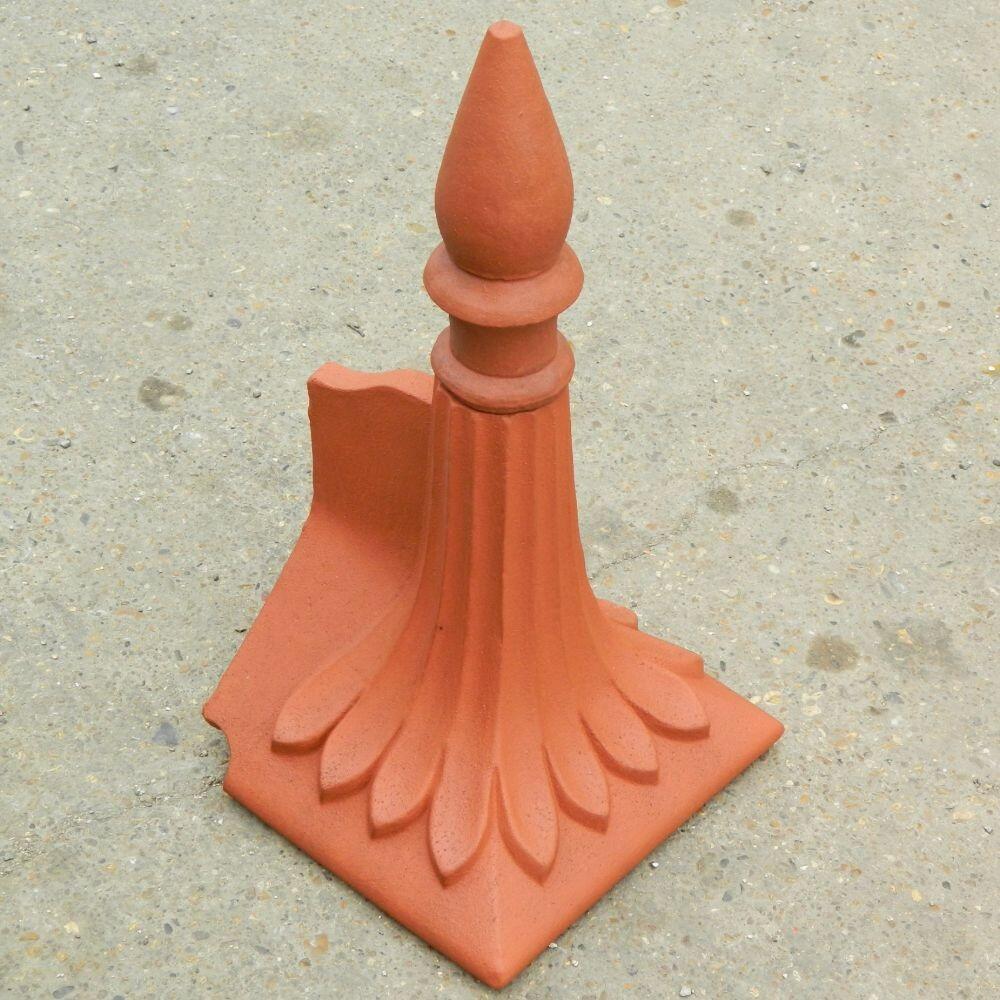 Block end colonial spike roof finial