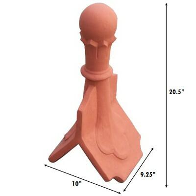 Victorian ball roof finial measurements