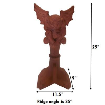 Gable roof gargoyle measurements