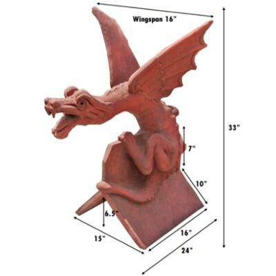 Terracotta roof wyvern finial measurements