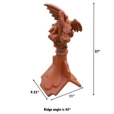 Victorian ridgeback dragon finial measurements