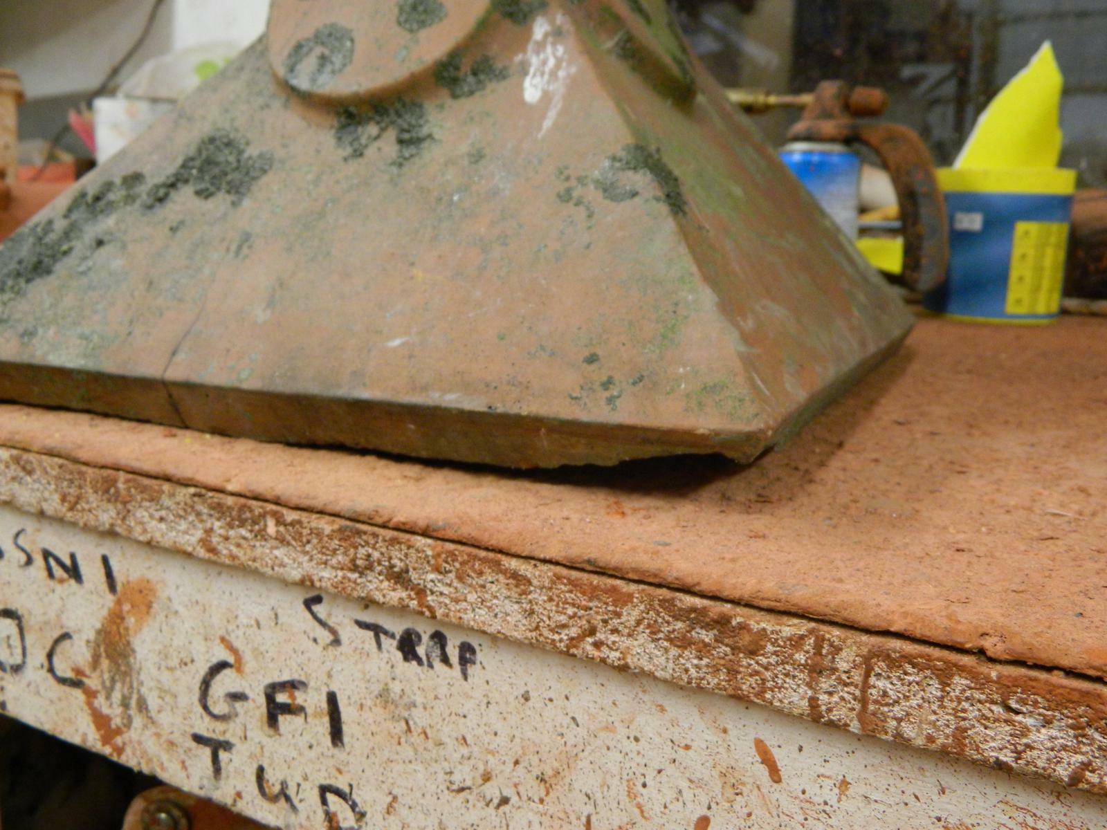 finial base in the workshop
