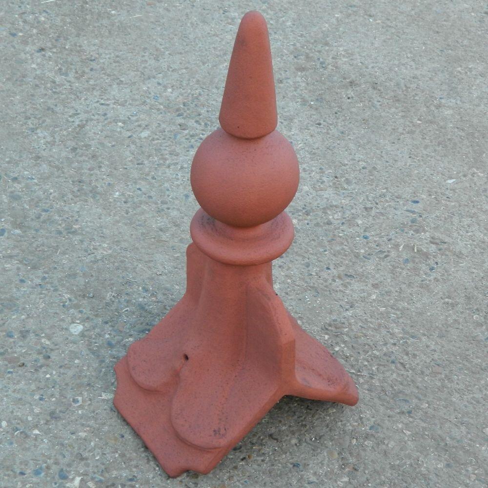 Gable end spike ball roof finial