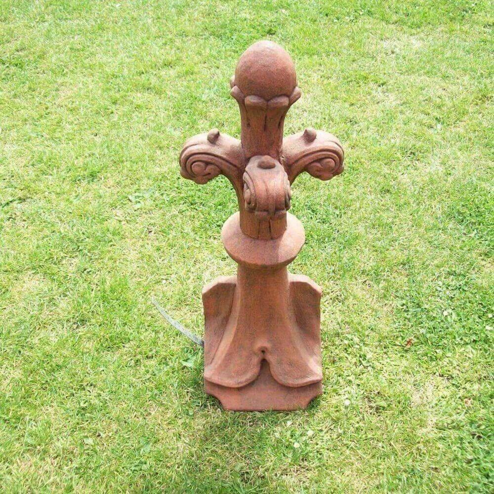 90 degree large fleur de lys roof finial