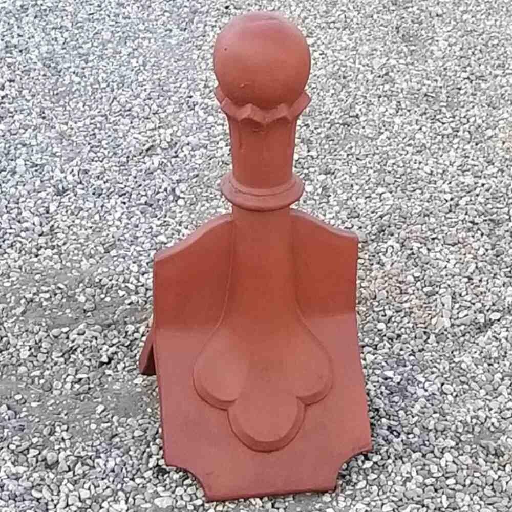 Victorian balltop 8 leaf ridge roof finial