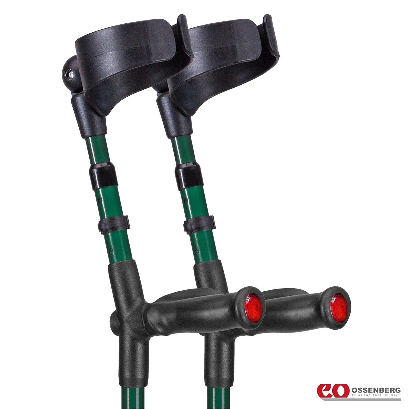 Ossenberg BIG XL Comfort Grip Closed Cuff Double Adjustable Crutches ...
