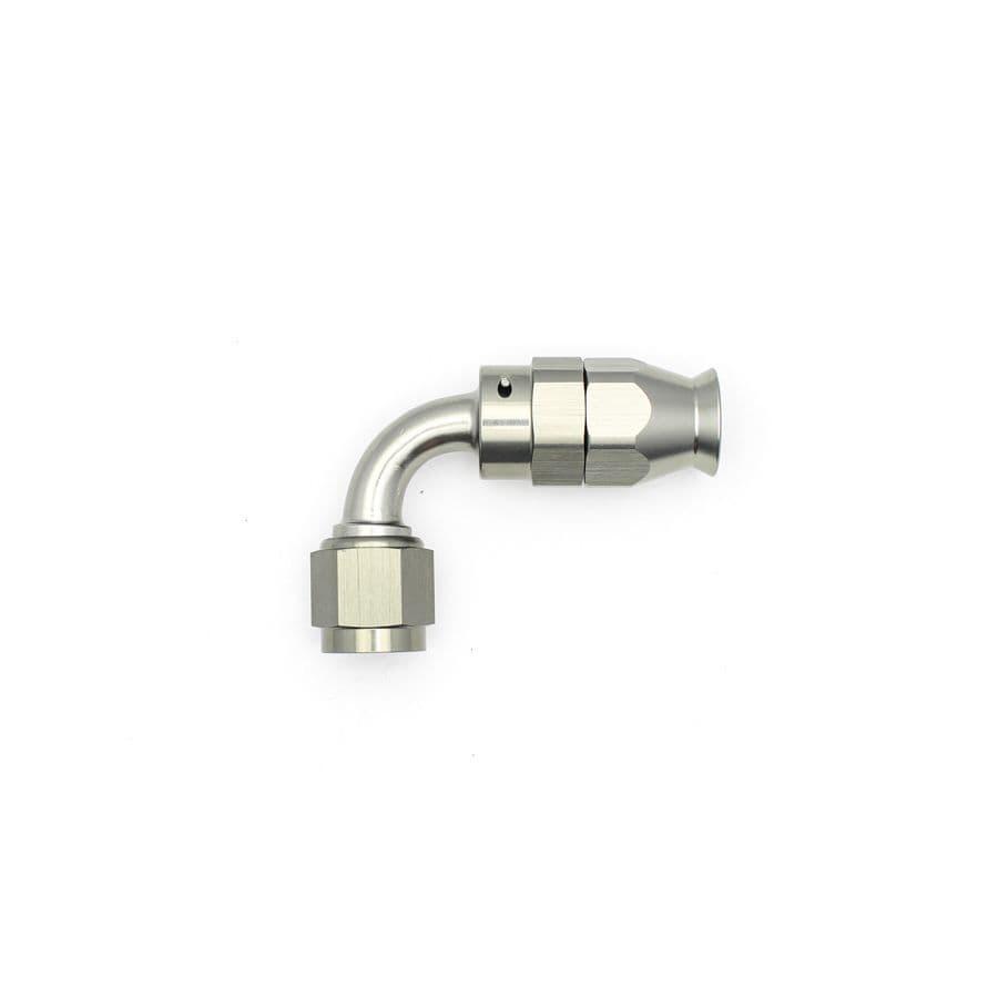LokoCar 6AN 90° PTFE Swivel Hose End Fitting – Black Anodized – For PTFE Line