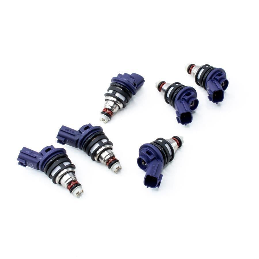 DW Set of 6 370cc Side Feed Injectors for Nissan 300zx 9099