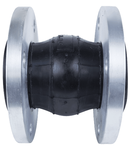 Single Sphere Rubber Expansion Joint 150# Flanged Size (Flange ID x Overall Length) - Flex Pipe USA