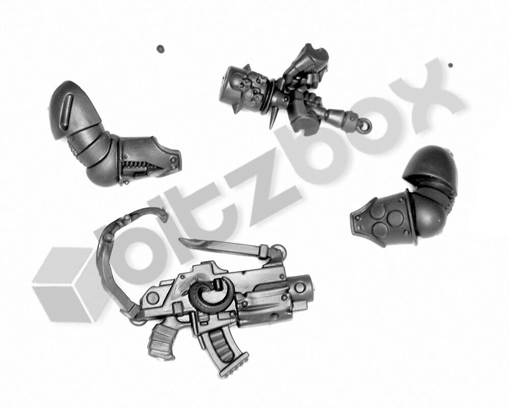 Games Workshop Death Guard Plague Marine – Mace Of Contagion & Axe – Warhammer 40k Single Miniature (Unassembled)