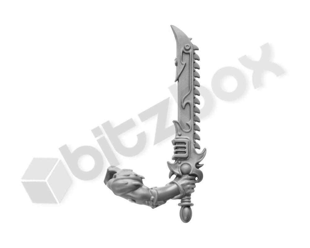 Thousand Sons Tzaangors Chainsword D