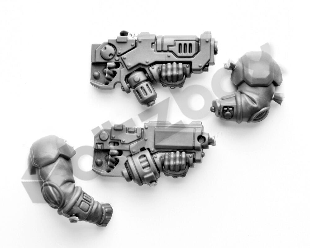 Leagues of Votann Hearthkyn Warriors Guns K - Bolter and Ion Blaster (4)