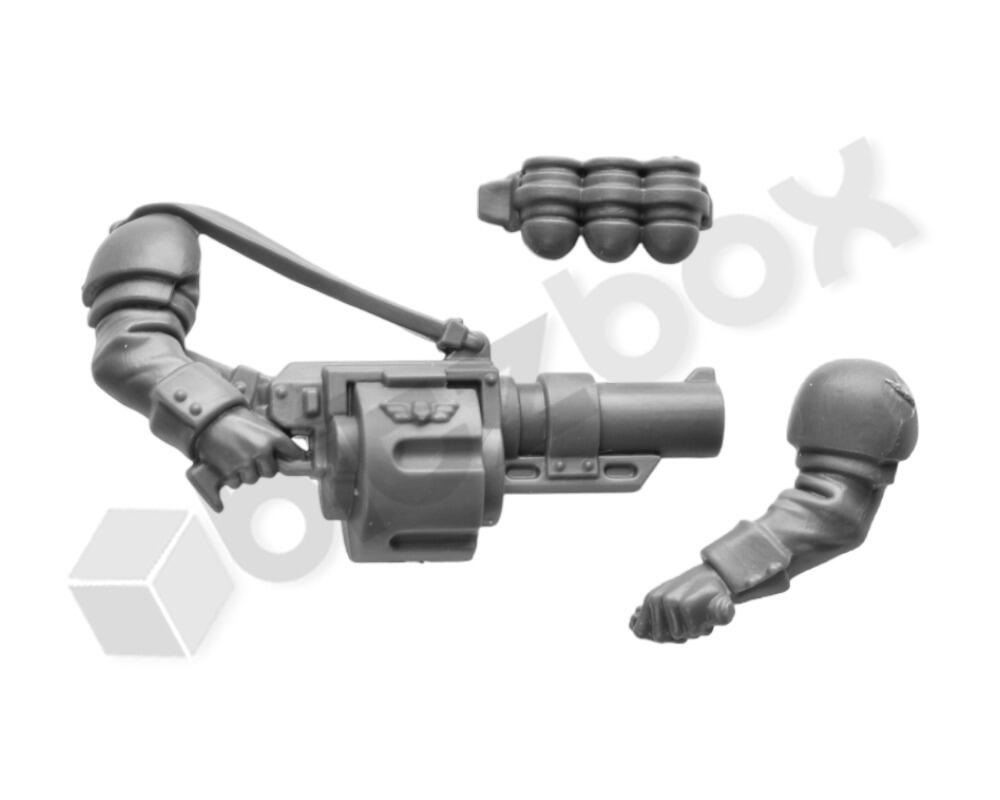 Astra Militarum Cadian Shock Troops Grenade Launcher (3)