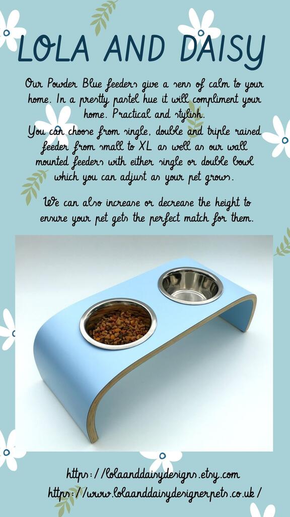 Powder Blue  feeder... Forget me not