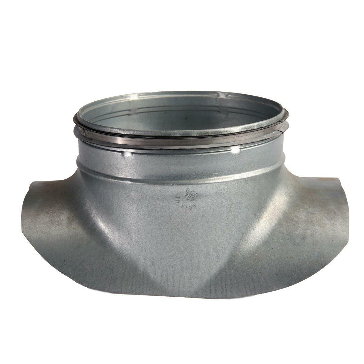 250mm Diameter Branch - 90 Degree Pressed Saddle - Alpha Air Ventilation Supplies