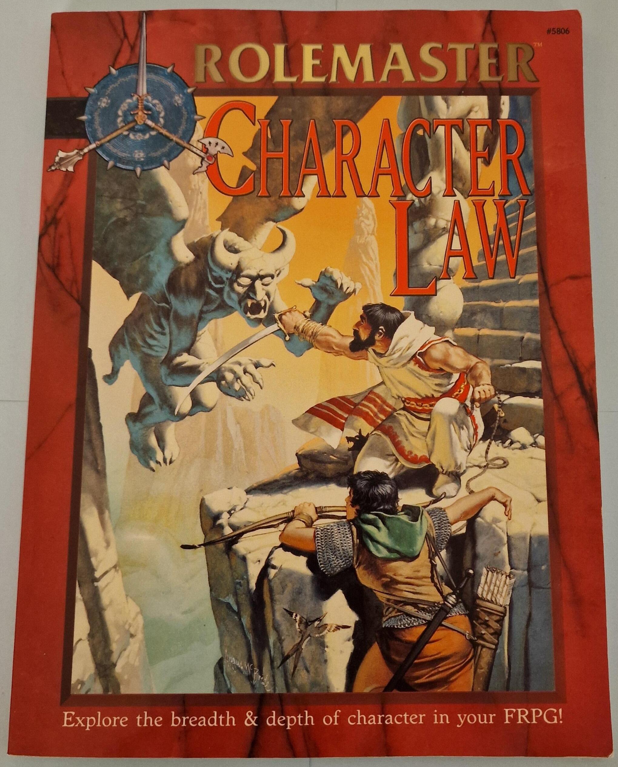 Character Law for Rolemaster Print on Demand version