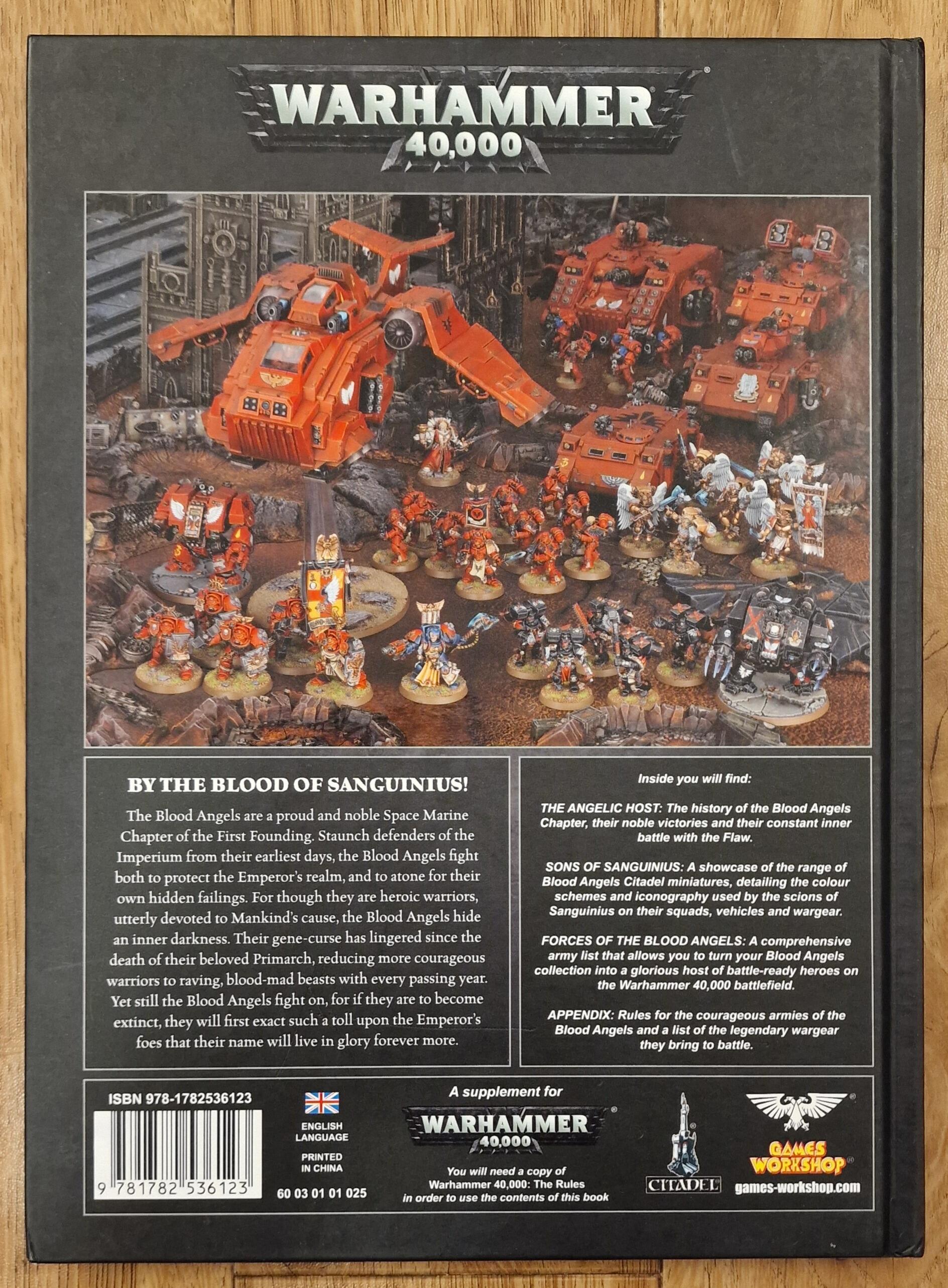 Warhammer 40000 Codex Adeptus Astartes Blood Angels 7th Edition