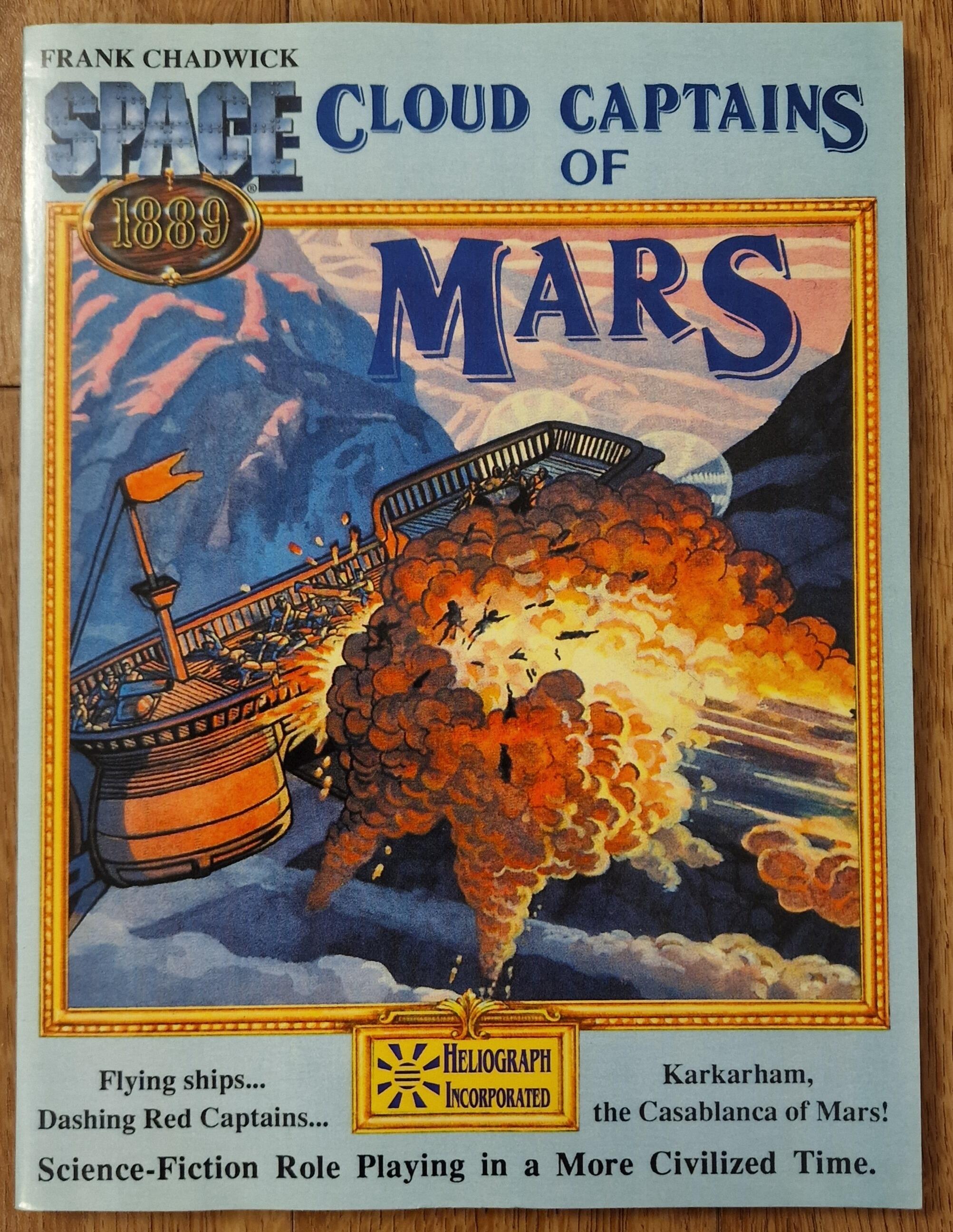 Cloud Captains of Mars / Conklins Atlas of the Worlds 1889 RPG by ...