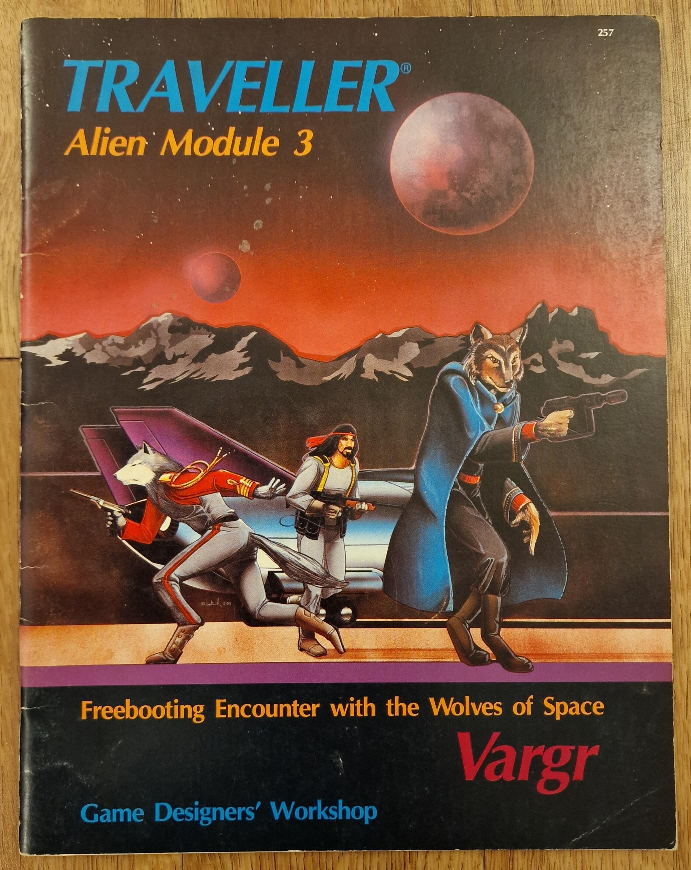 Alien Module 3 Vargr for Classic Traveller by GDW