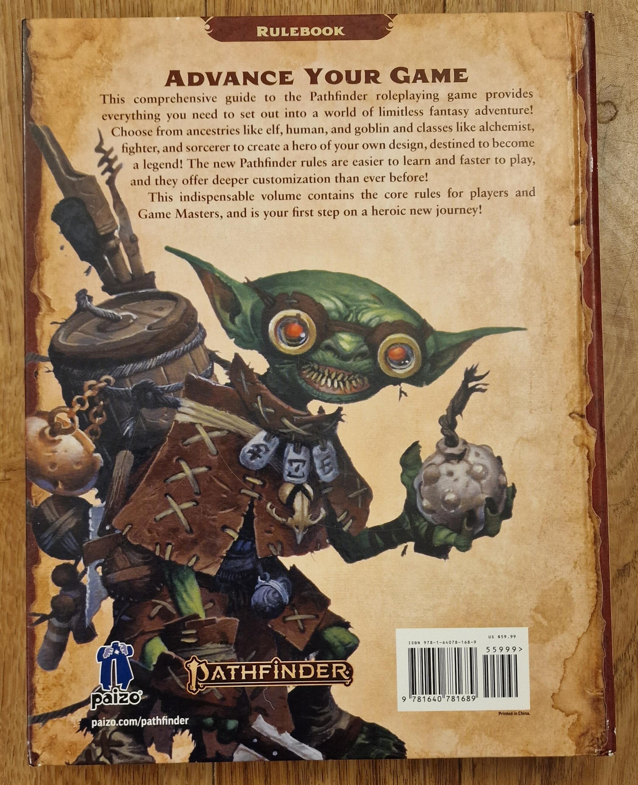 Pathfinder 2e Rules.pdf Pathfinder 2nd edition Hardback Rulebook Core Rules by Paizo