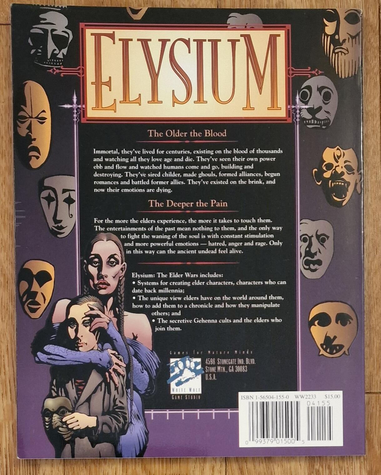Elysium : The Elder Wars - New N/Mint - Vampire The Masquerade - Ww2233
