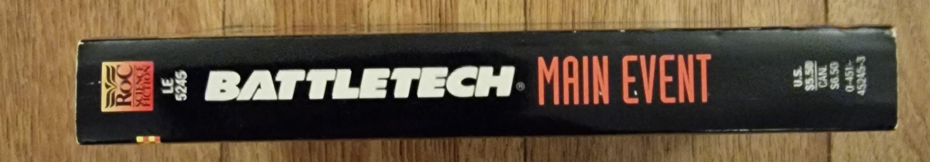 Main Event a Battletech Mechwarrior Book Novel by Jim Long