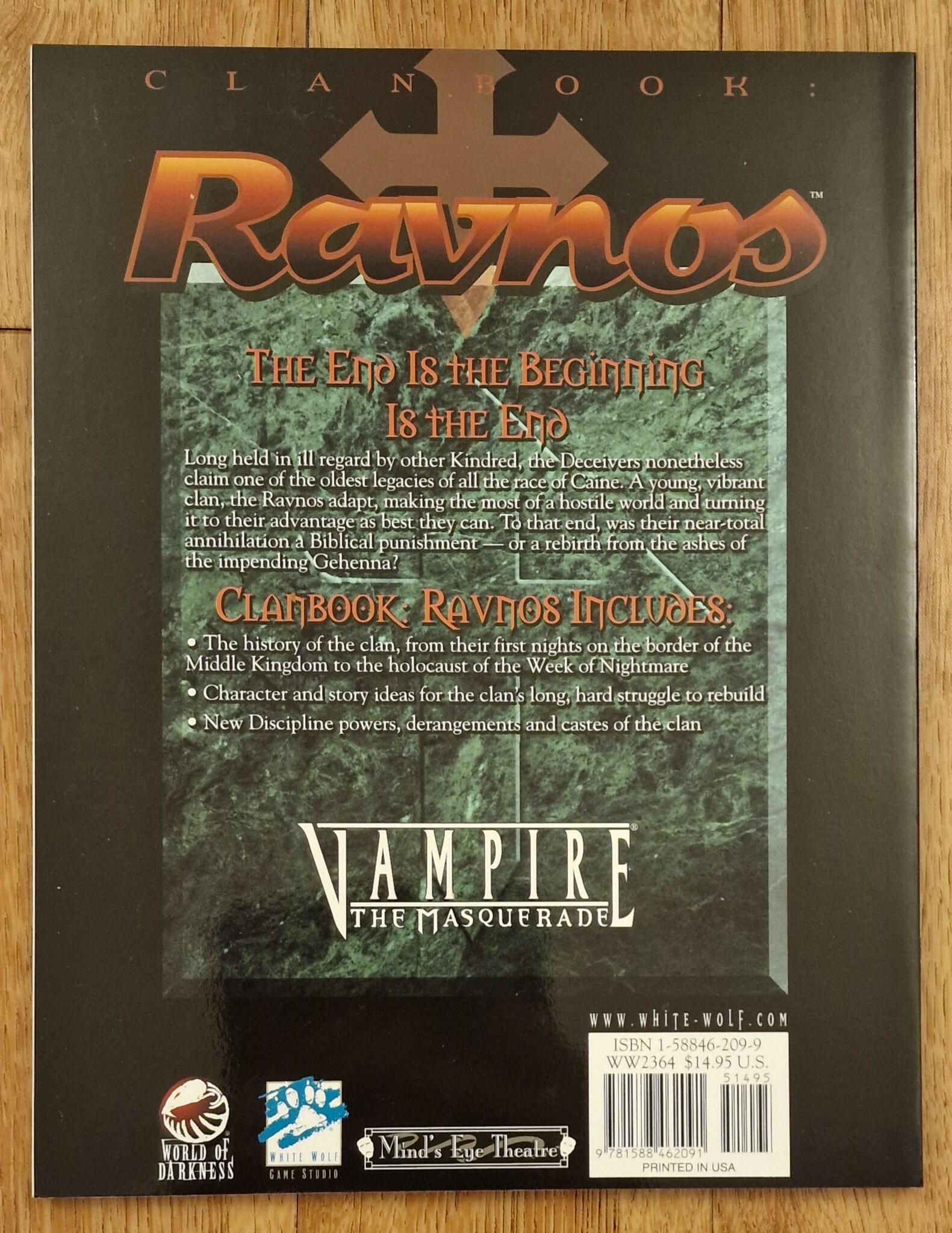 Clanbook Ravnos Revised 2nd edition for Vampire the Masquerade 11 05