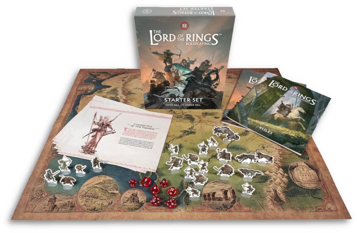 Rpg Set The Lord of the Rings Roleplaying Starter Set Box for Dungeons ...