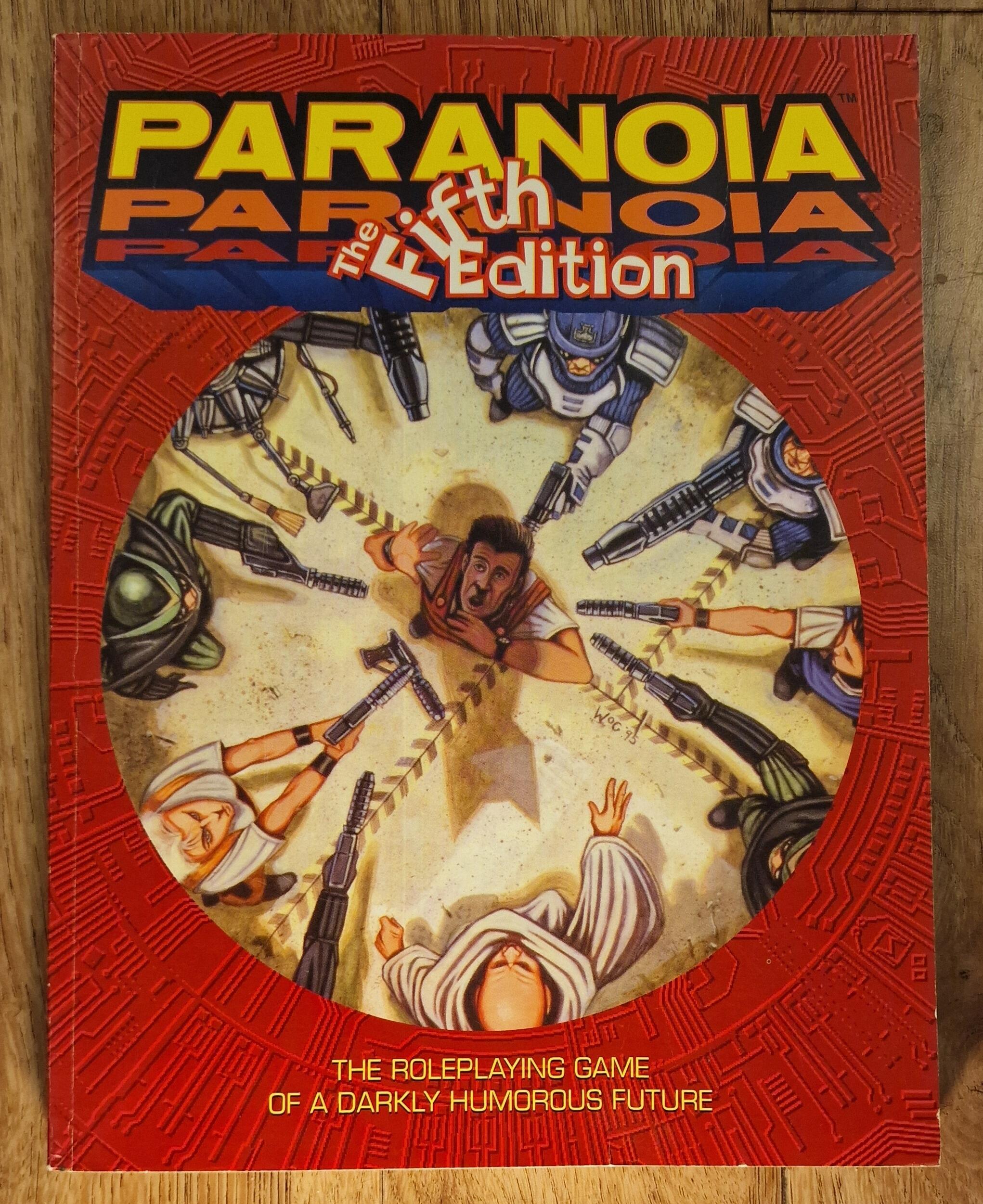 Paranoia 5th edition Softback Rulebook Rules by West End Games