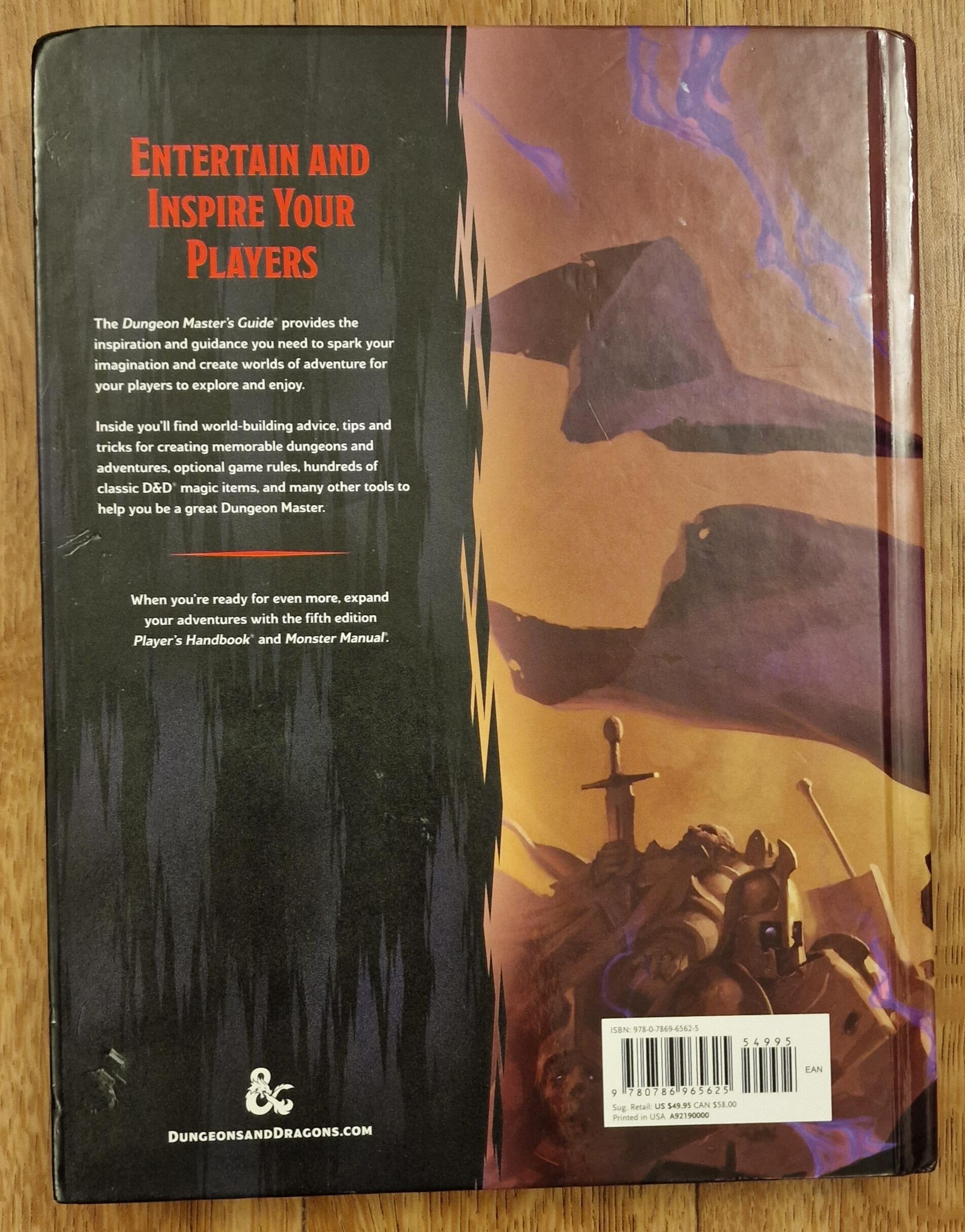 Dungeon Master's Guide for Dungeons & Dragons 5th edition 5e 11 05