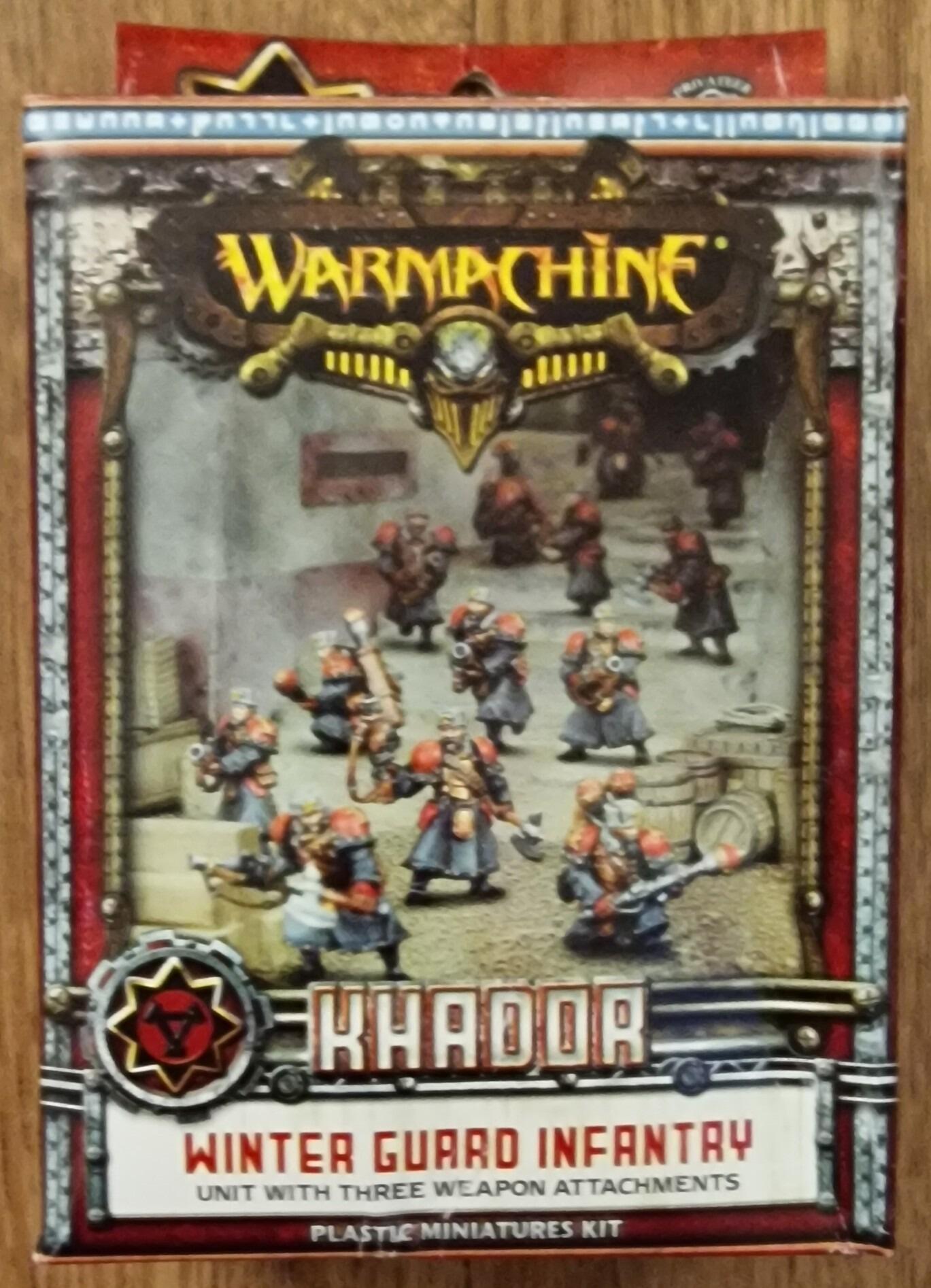 Warmachine Miniature Khador Winter Guard Infantry with 3 Weapon Attachments