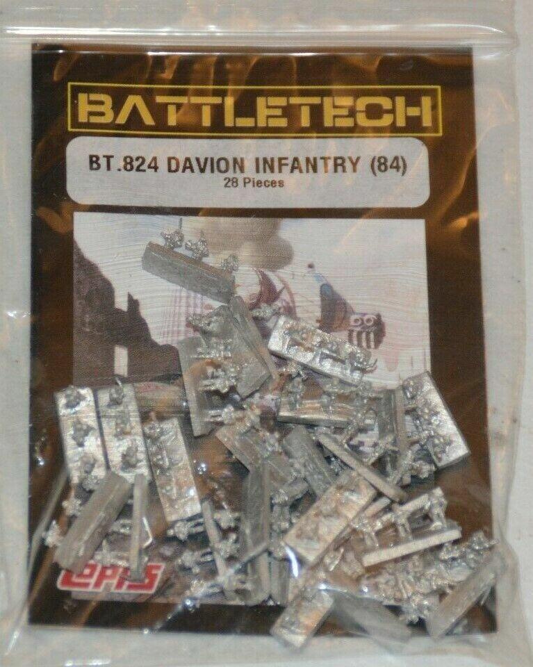Davion Infantry (84) by Ral Partha for Battletech BT 824