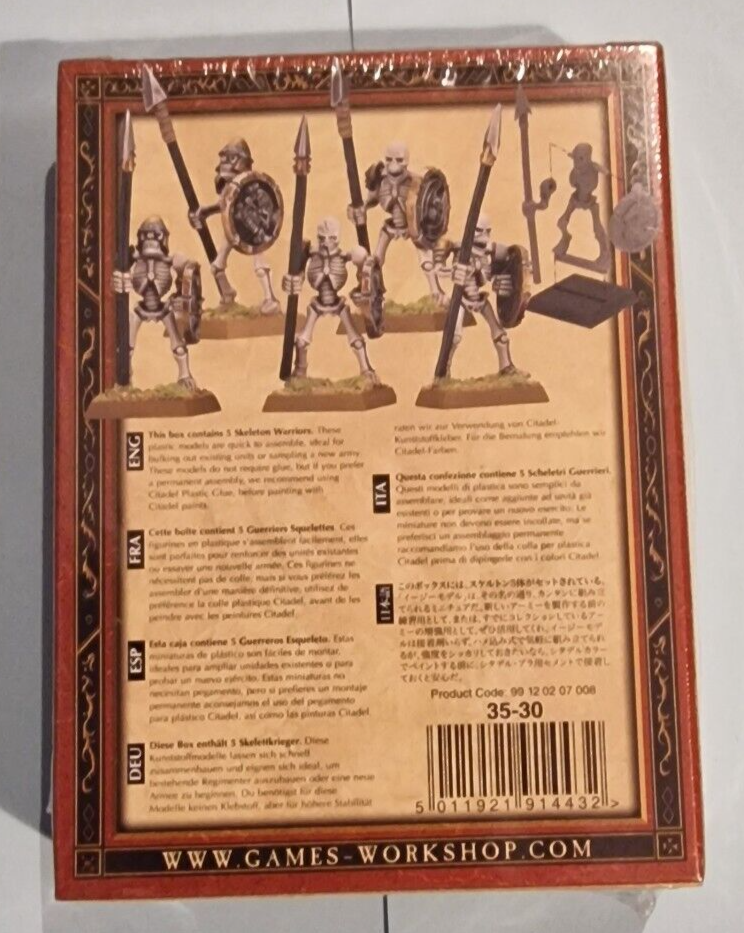 X3 Chars Squelette Warhammer – Rois Des Tombes – Figurines Plastique Occasion