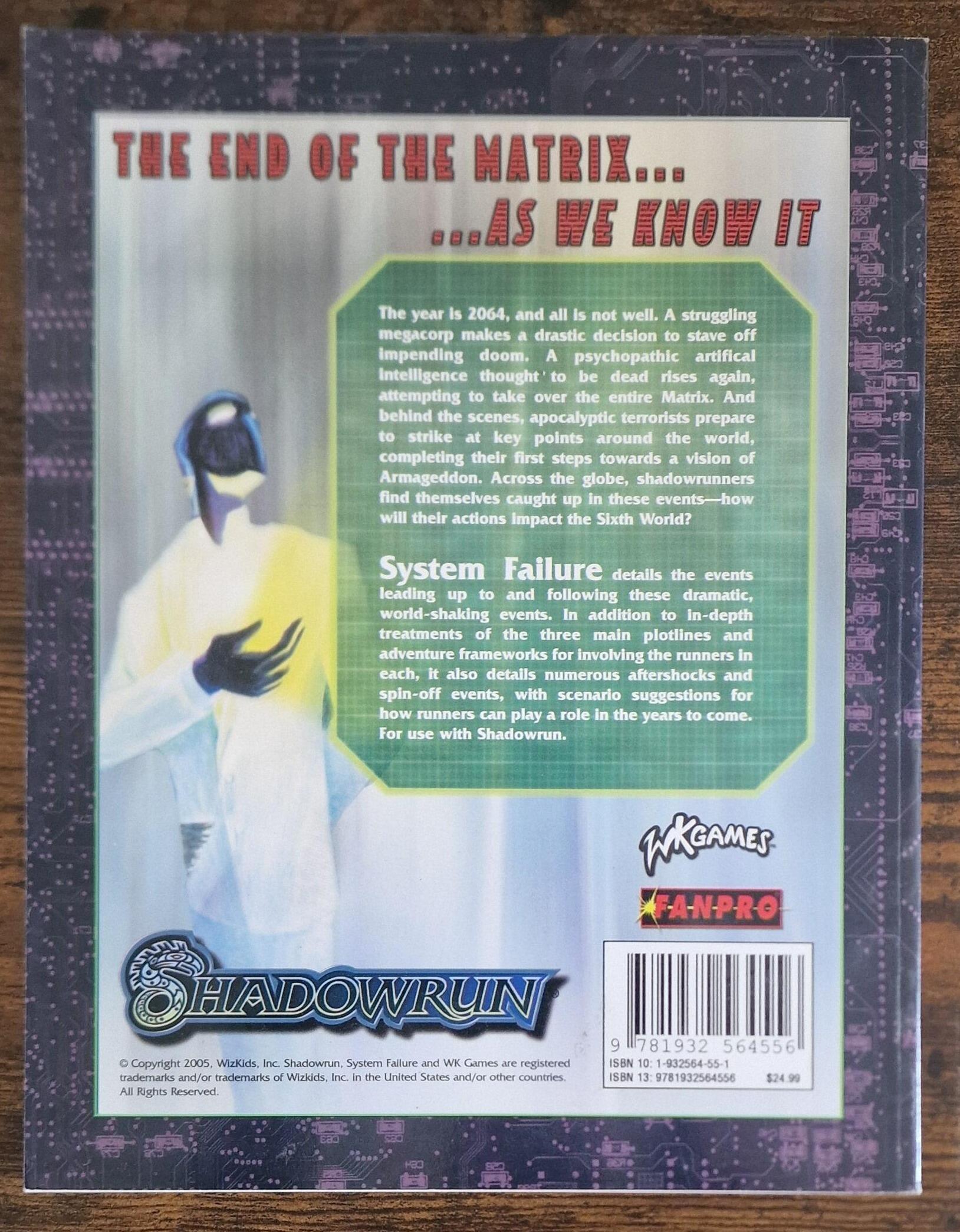 Shadowrun 3rd Edition Bundle of Books