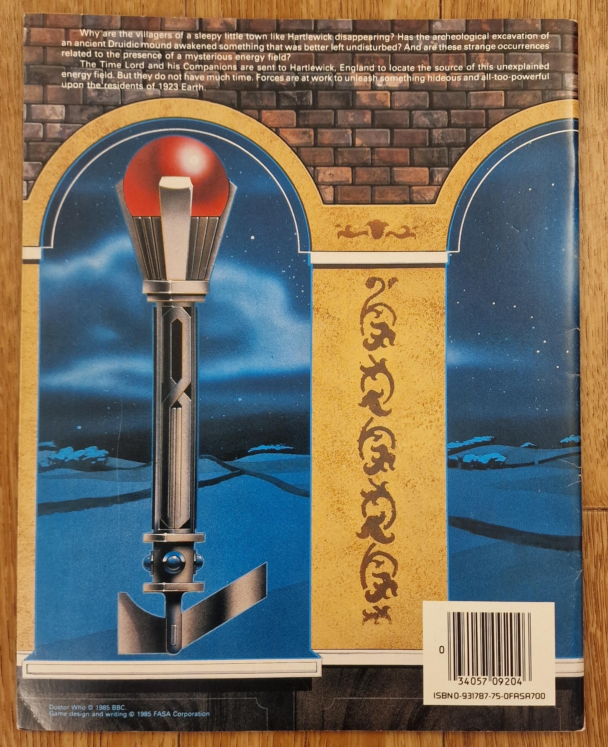The Hartlewick Horror for Doctor Who Role Playing Game by FASA