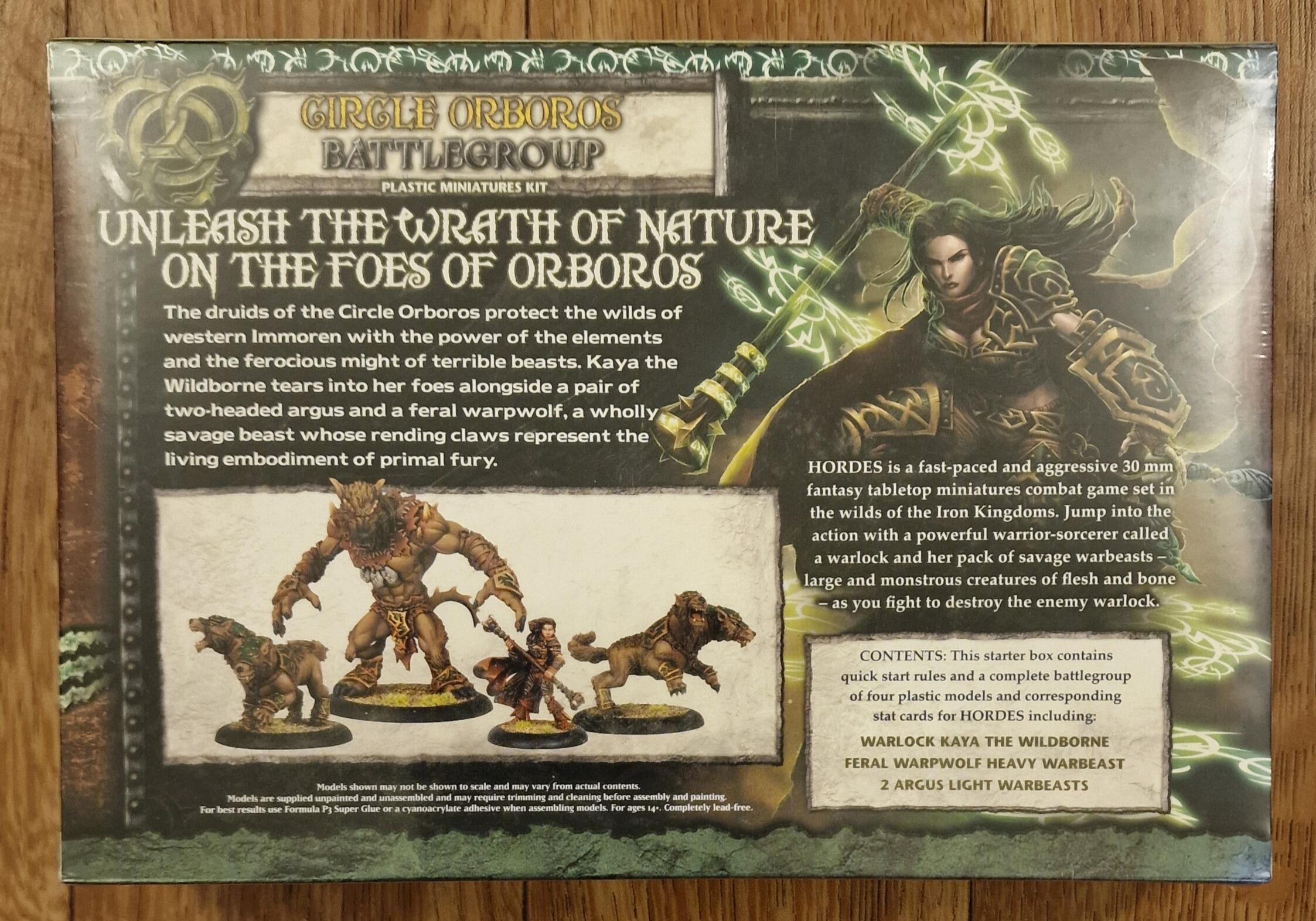 O2k Orboros Hordes Miniatures Circle Orboros Battlegroup by Privateer Press