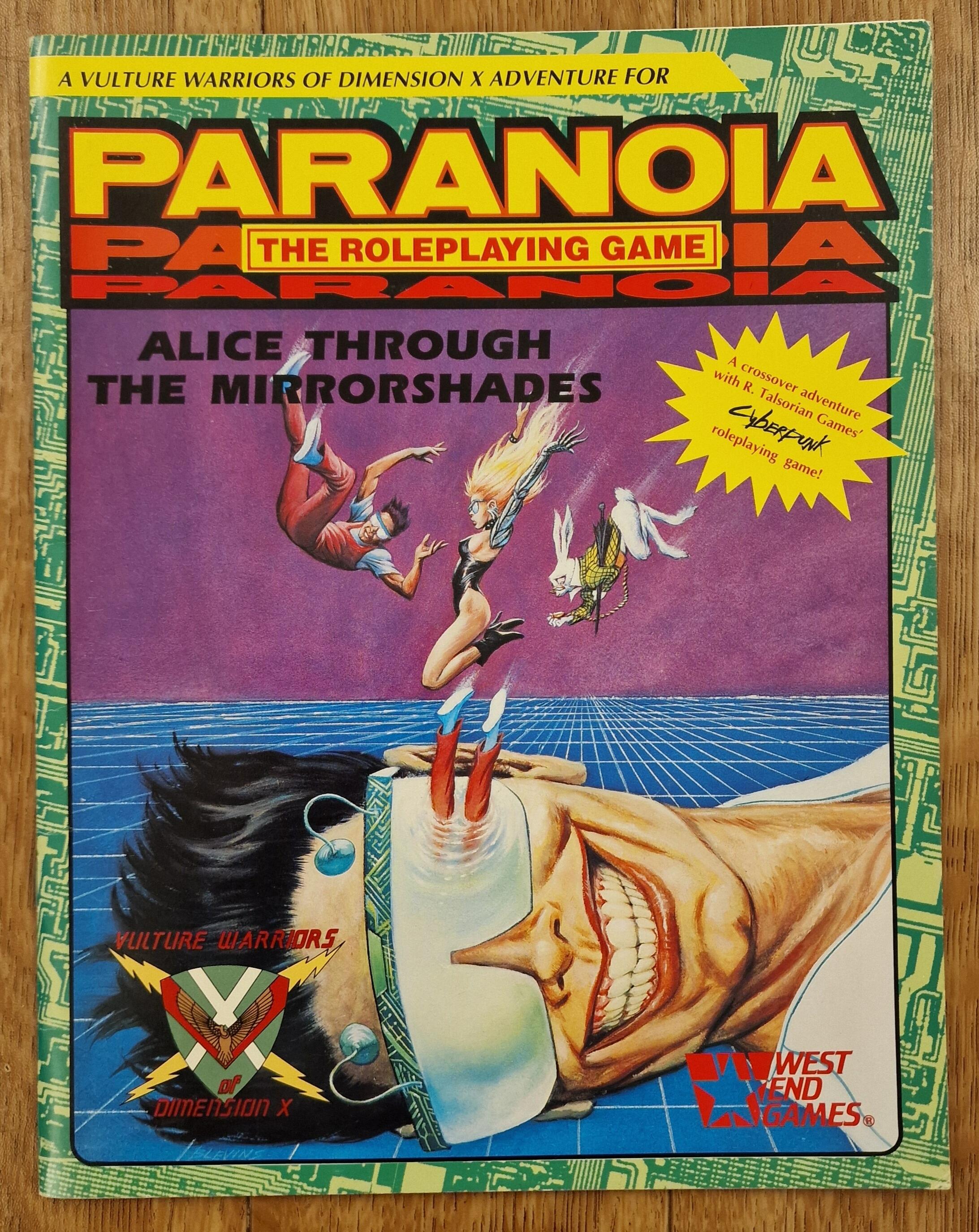 Paranoia Cyberpunk Adventure Alice Through the Mirrorshades by West End ...