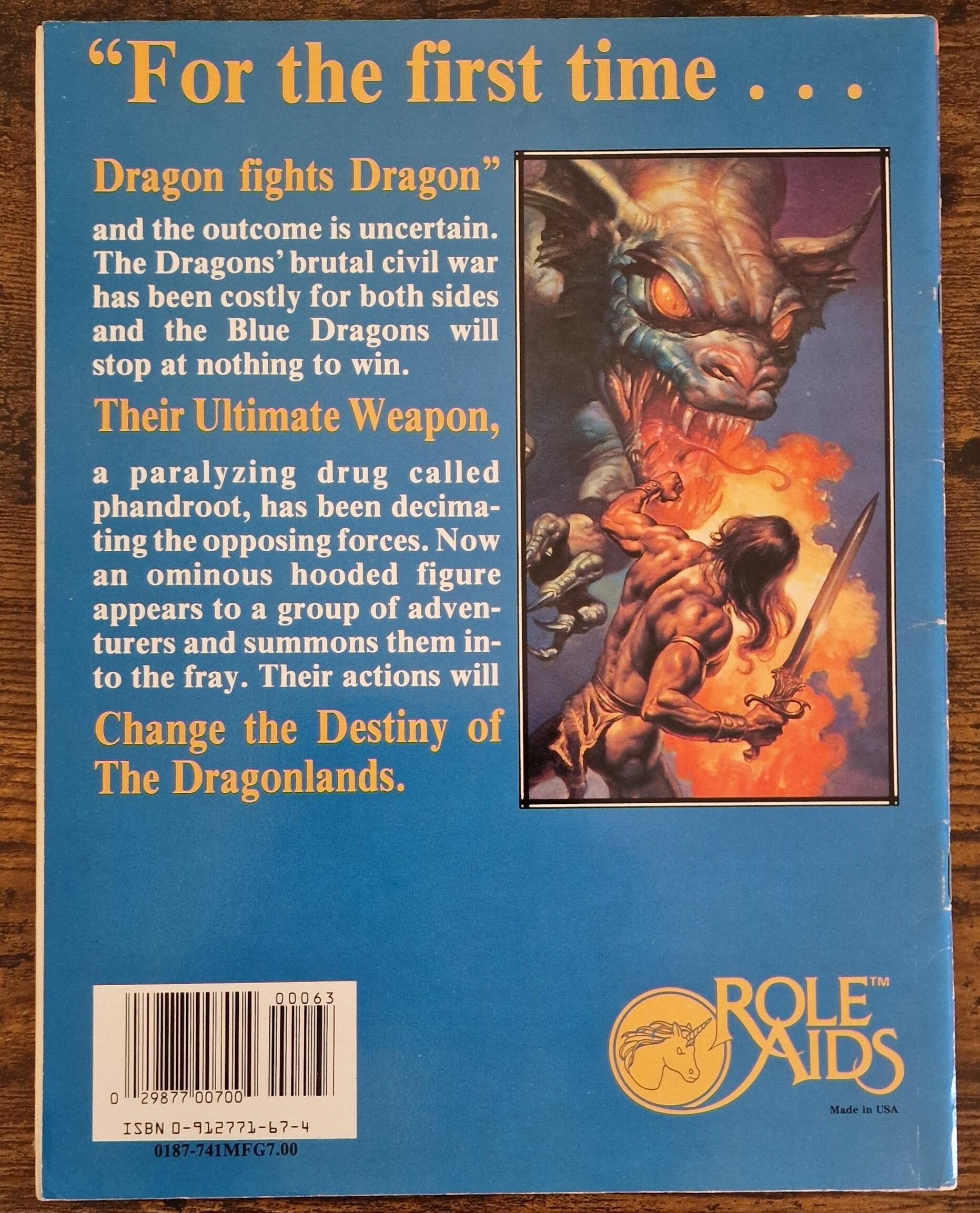 Crystal Barrier AD&D 1st Dungeons & Dragons Role Aids Mayfair Games 1987