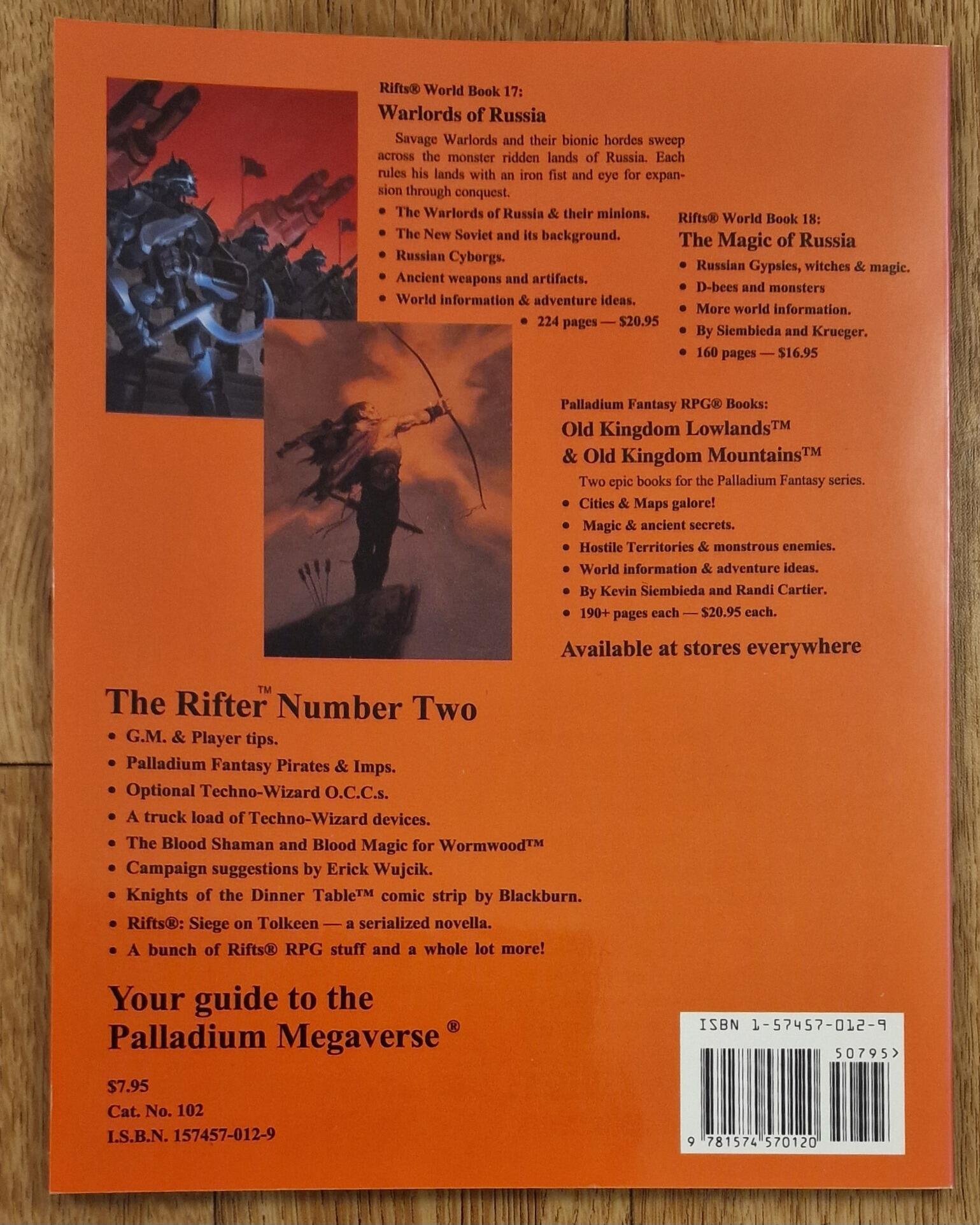 The Rifter Issue 2 for all Palladium RPGs